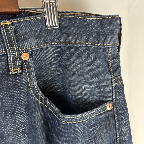 Levi's 569 Jeans Mens 42x30 (fit 42x28) Dark Indigo Wash‎ Loose Straight Denim - Picture 4 of 15